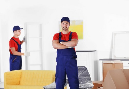 Removal team planning a house move in Soho with central London street access