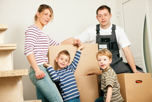 Office items being moved during a Soho commercial relocation