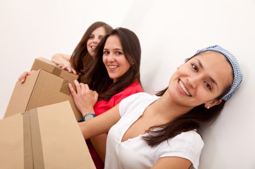 Local removal van loaded for a Soho property move