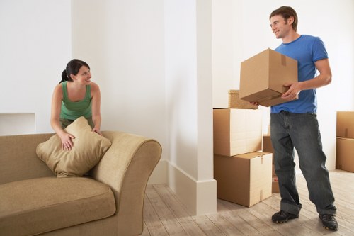 Commercial removals van support for a Soho office move