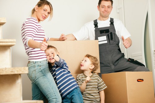 Packing and loading furniture for a Soho home or office move
